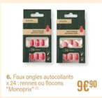 Faux ongles autocollants rennes ou flocons - Monoprix en promo chez Monoprix Aulnay-sous-Bois à 9,90 €