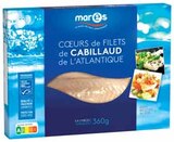 COEURS DE FILETS DE CABILLAUD DE L'ATLANTIQUE MSC SURGELÉS - MARÉS dans le catalogue Intermarché