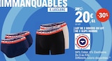Lot de 2 boxers ou lot de 2 slips homme - Le Slip Français en promo chez E.Leclerc Reims à 20,61 €