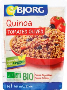 Bio Soleil - Bjorg dans le catalogue Monoprix Quinoa tomates olives - Bjorg à 2,02 € en promo chez Monoprix