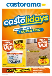 Prospectus Castorama "castolidays : PROJECTS D'ÉTÉ À SUPER PRIX !" en cours à Maisons-Alfort, Page 1 Catalogue Castorama en cours à Maisons-Alfort, "castolidays : PROJECTS D'ÉTÉ À SUPER PRIX !", Page 1