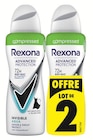 Déodorant Advanced Protection Invisible Aqua - Rexona en promo chez Super U Mulhouse à 3,20 €