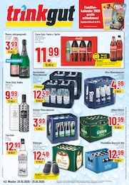 Aktueller Trinkgut GetrĂ€nkemĂ€rkte Prospekt fĂŒr Monheim (Rhein) 20.10.2025 - 25.10.2025 Trinkgut Prospekt fĂŒr Monheim (Rhein) mit 6 Seiten
