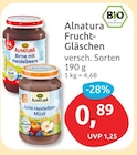 Frucht-Gläschen von Alnatura für 0,89 € bei budni im Angebot Frucht-Gläschen von Alnatura im aktuellen budni Prospekt