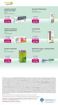 Nasenspray im aktuellen mea - meine apotheke Prospekt (Regensburg) Nasenspray im mea - meine apotheke Prospekt "Unsere Oktober-Angebote" mit 4 Seiten (Regensburg)