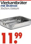 Aktuelles Vierkantbräter mit Bratrost Angebot bei Wreesmann in Cottbus ab 11,99 €