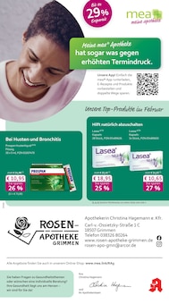 Aktueller mea - meine apotheke Prospekt (Grimmen, 4 Seiten zum blättern mea - meine apotheke Prospekt Unsere Februar-Angebote mit 4 Seiten
