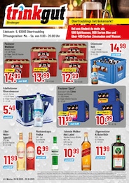 Trinkgut Prospekt für Obertraubling mit 4 Seiten Trinkgut Prospekt für Obertraubling: "Obertraublings Getränkemarkt!", 4 Seiten, 20.10.2025 - 25.10.2025