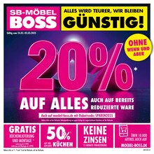 Aktueller SB Möbel Boss Prospekt "ALLES WIRD TEURER, WIR BLEIBEN GÜNSTIG!" Seite 1 von 12 Seiten für Solingen