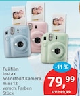 Aktuelles Instax Sofortbild Kamera mini 12 Angebot bei budni in Lübeck ab 79,99 €