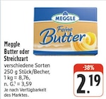 Butter von Meggle im aktuellen EDEKA Prospekt für 2,19 €