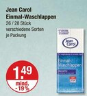 Einmal-Waschlappen von Jean Carol im aktuellen V-Markt Prospekt für 1,49 €