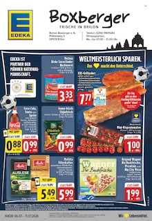 Aktueller EDEKA Prospekt (Bestwig, 24 Seiten zum blättern EDEKA Prospekt Aktuelle Angebote mit 24 Seiten