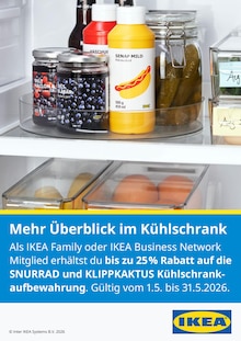 IKEA Prospekt Mehr Überblick im Kühlschrank mit 1 Seite