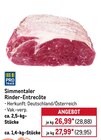 Aktuelles Simmentaler Rinder-Entrecôte Angebot bei METRO in Bochum ab 28,88 €