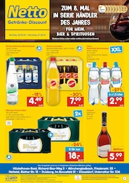 Netto Marken-Discount Prospekt: "ZUM 8. MAL IN SERIE HÄNDLER DES JAHRES FÜR WEIN, BIER & SPIRITUOSEN", 2 Seiten, 02.09.2024 - 07.09.2024