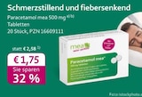 Paracetamol mea bei mea - meine apotheke im Prospekt "" für 1,75 €