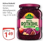 Rotkohl im Angebot bei GLOBUS in Brühl Rotkohl Angebote von Kühne bei GLOBUS Brühl für 1,49 €