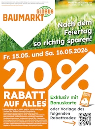 Der aktuelle Globus-Baumarkt Prospekt Nach dem Feiertag so richtig sparen!