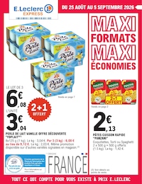 Prospectus E.Leclerc à Boisseuil, "MAXI FORMATS MAXI ÉCONOMIES", 12 pages, 25/08/2026 - 05/09/2026