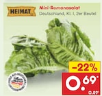 Mini-Romanasalat von Heimat für 0,69 € bei Netto Marken-Discount im Angebot Mini-Romanasalat von Heimat im aktuellen Netto Marken-Discount Prospekt