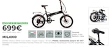 Vélo électrique pliable - MILANO en promo chez Feu Vert Vélo électrique pliable - MILANO dans le catalogue Feu Vert