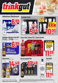 Coca Cola im aktuellen Trinkgut Prospekt (Pforzheim) Coca Cola im Trinkgut Prospekt "Aktuelle Angebote" mit 8 Seiten (Pforzheim)