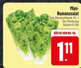 Mini-Romanasalat im EDEKA Prospekt Mini-Romanasalat von im aktuellen EDEKA Prospekt für 1,11 €