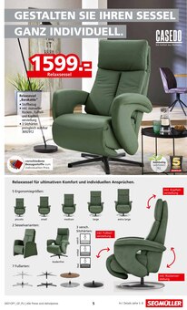 Sitzmöbel im Segmüller Prospekt "Sessel Spezial" mit 12 Seiten (Offenbach (Main))