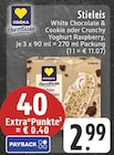 Aktuelle Eis Angebote bei E center in Duisburg Aktuelles White Chocolate & Cookie oder Crunchy Yoghurt Raspberry Angebot bei E center in Duisburg ab 2,99 €