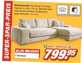 Wohnlandschaft Soft bei Möbel AS im Darmstadt Prospekt für 799,95 €