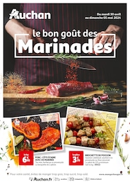 Prospectus Auchan Supermarché "le bon goût des Marinades", 4 pages, 30/04/2024 - 05/05/2024