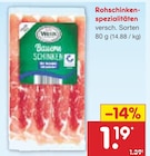 Rohschinkenspezialitäten im Angebot bei Netto Marken-Discount in Neu-Ulm Rohschinkenspezialitäten Angebote bei Netto Marken-Discount Neu-Ulm für 1,19 €