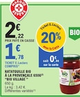 Promo Ratatouille bio à la provençale 650g à 1,78 € dans le catalogue E.Leclerc à Ehnwihr