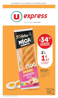 Catalogue U Express de la semaine 13, "U Express", page 1, 17/03/2026 - 29/03/2026 Prospectus U Express en cours, "U Express", page 1 sur 16