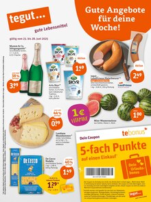 Wurst im aktuellen tegut Prospekt (Ingolstadt) Wurst im tegut Prospekt "tegut… gute Lebensmittel" mit 23 Seiten (Ingolstadt)