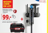 Aspirateur à main cyclonique sans fil + Batterie - Parkside - Lidl à Maubeuge Aspirateur à main cyclonique sans fil + Batterie - Parkside en promo chez Lidl Maubeuge à 99,00 €
