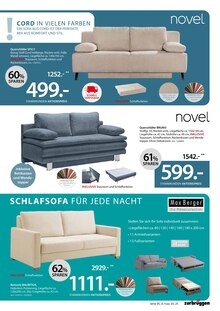 Sofa im Zurbrüggen Prospekt "Schlafsofa Spezial" mit 8 Seiten (Paderborn)