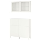 Aufbewkomb.+Türen/Schubladen weiß/Lappviken/Stubbarp Klarglas weiß 120x42x213 cm bei IKEA im Hanau Prospekt für 509,50 €