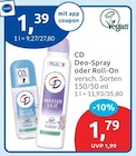 Deo-Spray im Angebot bei budni in Stade Deo-Spray Angebote von CD bei budni Stade für 1,39 €
