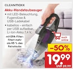 Akku-Handstaubsauger bei Netto Marken-Discount im Düsseldorf Prospekt für 19,99 €