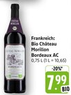 EDEKA Bensheim - Bio Château Morillon Bordeaux AC Angebot im Prospekt Bio Château Morillon Bordeaux AC bei EDEKA im Bensheim Prospekt für 7,99 €