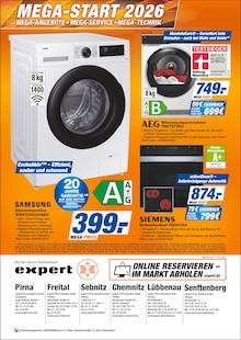 Waschmaschine im expert Prospekt "Top Angebote" mit 12 Seiten (Dresden)