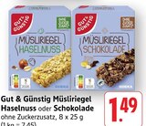 Müsliriegel Haselnuss im Angebot bei E center in Waiblingen Müsliriegel Haselnuss Angebote von Gut & Günstig bei E center Waiblingen für 1,49 €