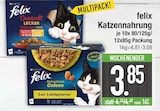 Katzennahrung Doppelt Lecker im EDEKA Prospekt Katzennahrung Doppelt Lecker von felix im aktuellen EDEKA Prospekt für 3,85 €