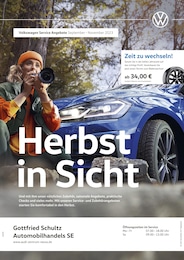 Volkswagen Prospekt für Neuss: "Herbst in Sicht", 1 Seite, 01.09.2023 - 30.11.2023