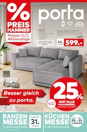 porta Möbel Prospekt: "BESSER GLEICH ZU PORTA", 12 Seiten, 25.01.2026 - 31.01.2026