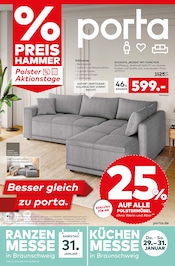 Aktueller porta Möbel Möbel & Einrichtung Prospekt in Cremlingen und Umgebung, "BESSER GLEICH ZU PORTA" mit 12 Seiten, 25.01.2026 - 31.01.2026