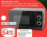 Aktuelle Mikrowelle Angebote bei GLOBUS in Herne Aktuelles Mikrowelle MW-131692 Angebot bei GLOBUS in Herne ab 54,99 €
