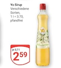Sirup im Angebot bei GLOBUS in Hofheim Sirup Angebote von Yo bei GLOBUS Hofheim für 2,59 €